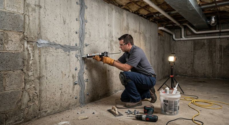 Basement Crack Repair in Habersham County, GA
