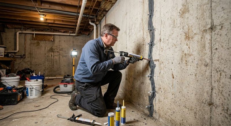 Basement Crack Repair in Habersham County, GA