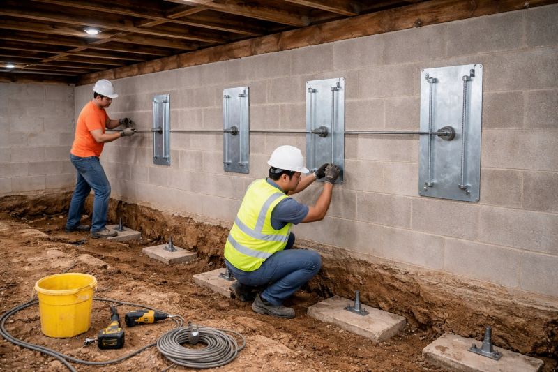 Basement Stabilization in Habersham County, GA