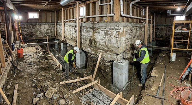 Basement Underpinning in Habersham County, GA