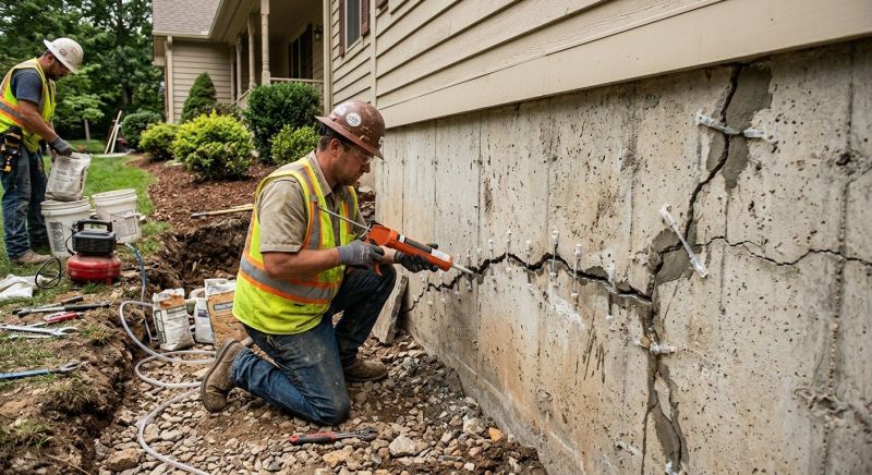 Cracked Foundation Repair in Demorest, GA