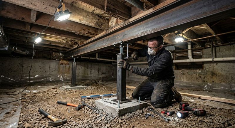 Crawlspace Structural Repair in Habersham County, GA