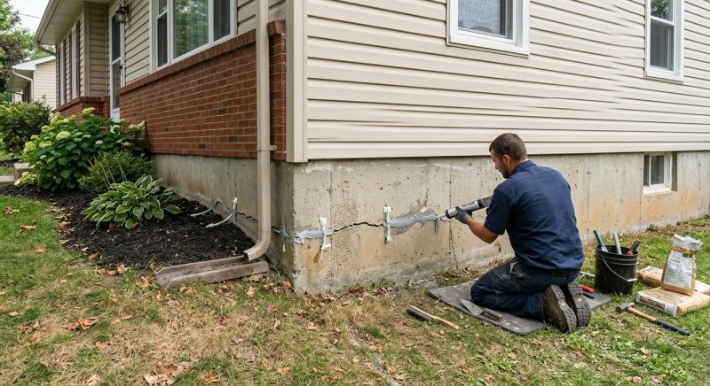 Foundation Crack Sealing in Habersham County, GA