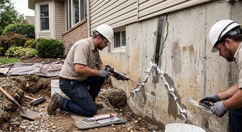 Foundation Crack Sealing in Habersham County, GA