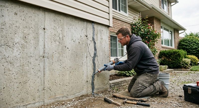 Foundation Crack Sealing in Habersham County, GA