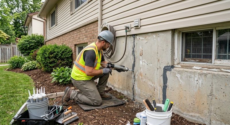 Foundation Crack Sealing in Habersham County, GA