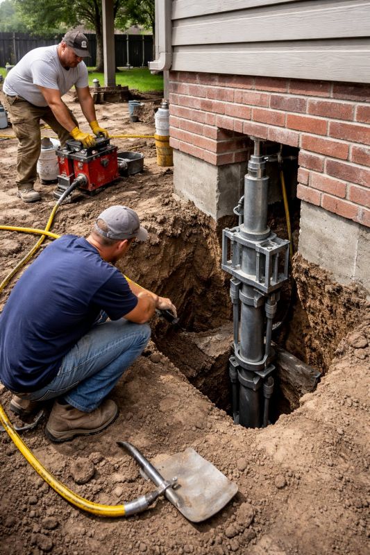 Foundation Pier Repair in Habersham County, GA