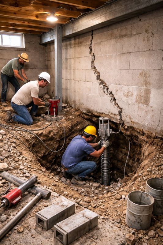 Foundation Structural Repair in Tiger, GA
