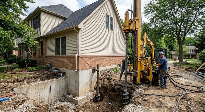 Helical Piers Installation in Habersham County, GA
