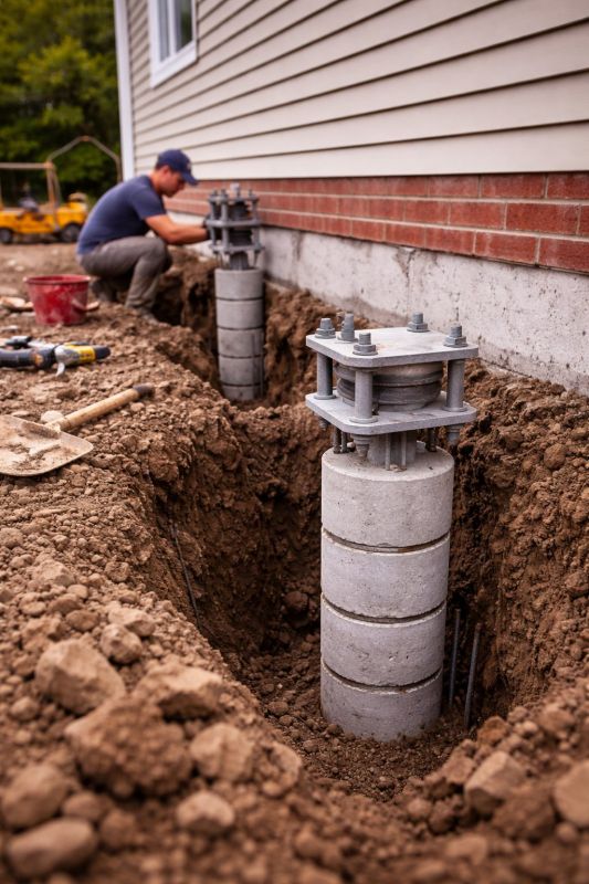 Helical Piers Installation in Habersham County, GA
