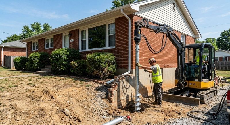 Helical Pile Installation in Habersham County, GA