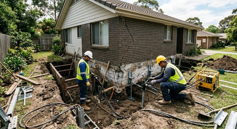 Sinking Foundation Repair in Clarkesville, GA