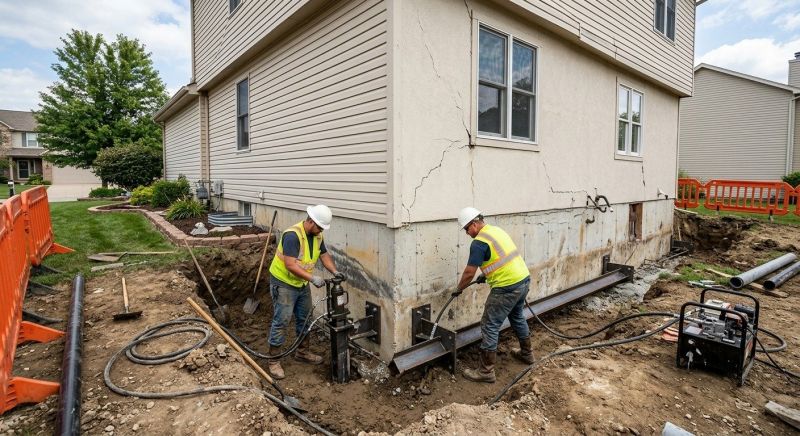 Sinking Foundation Repair in Cornelia, GA