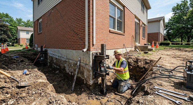 Sinking Foundation Repair in Lula, GA