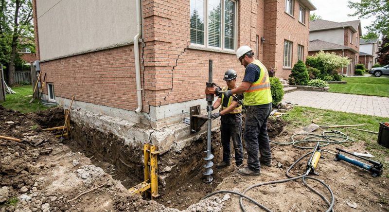 Sinking Foundation Repair in Rabun County, GA