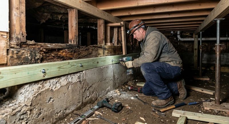 Sinking Foundation Repair in Tiger, GA