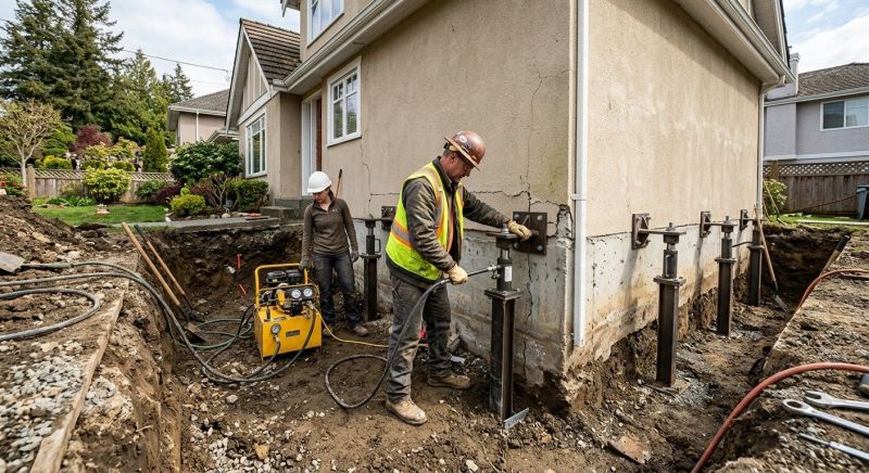 Sinking Foundation Repair in White County, GA