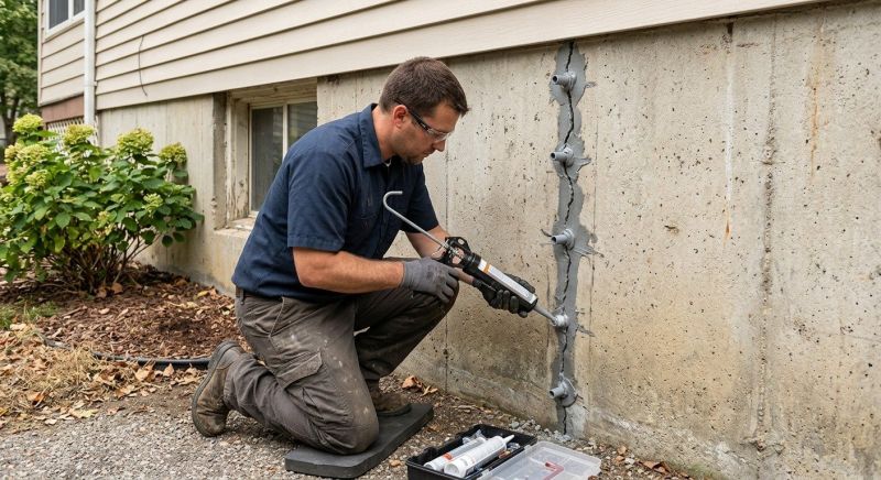 Foundation Crack Sealing
